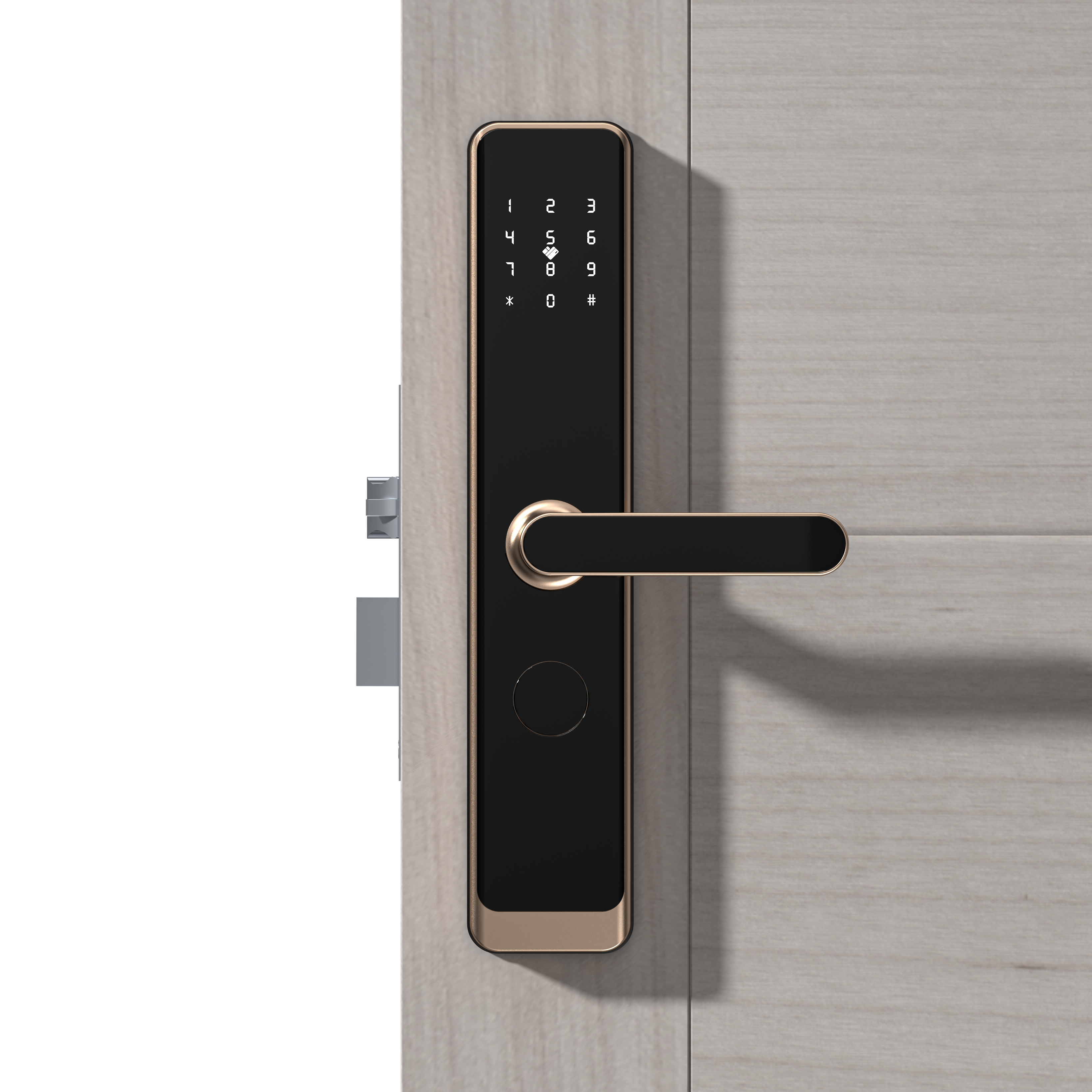 Smart Nest pametna hotelska brava H1 bronze