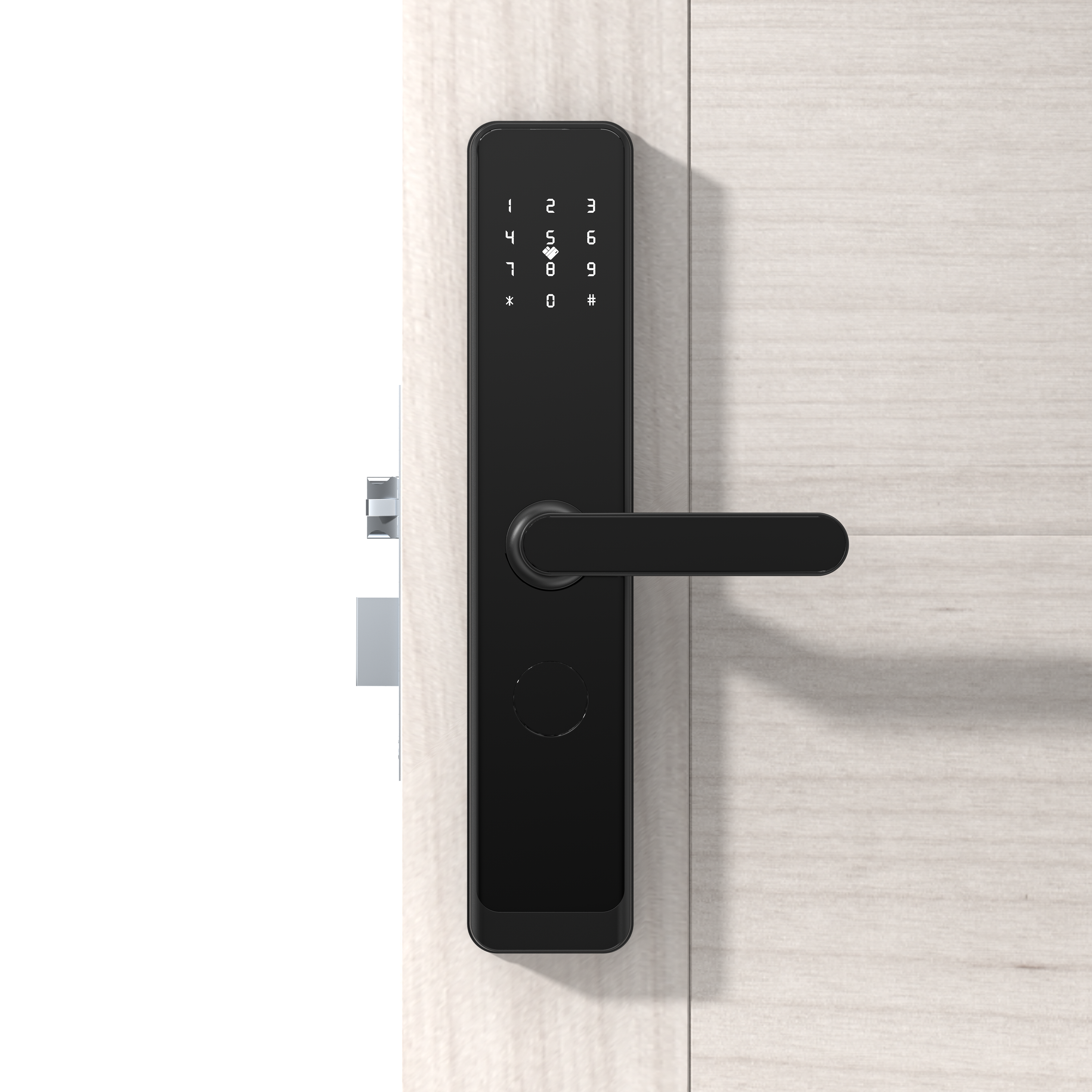 Smart Nest pametna hotelska brava H1 crna