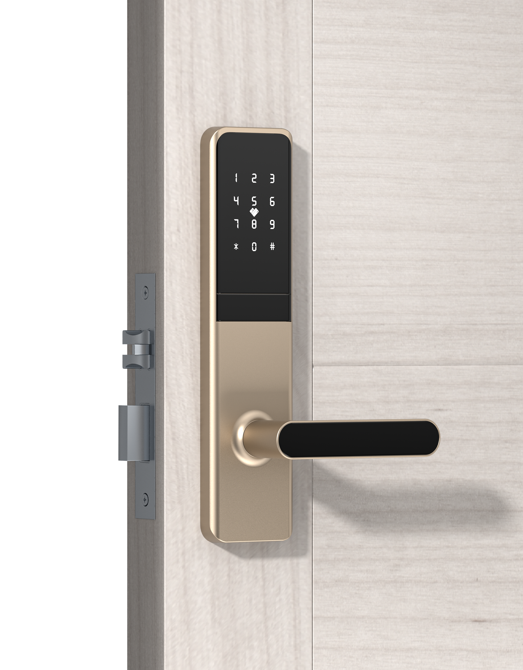 Smart Nest pametna hotelska brava H2 sa šifrom i karticom bronze - Image 3